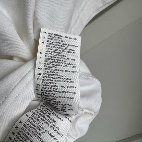 Adidas Sportswear ESSENTIALS 3 STRIPES BABY T-shirt Jersey Crop Top B&W size L - Picture 10 of 11